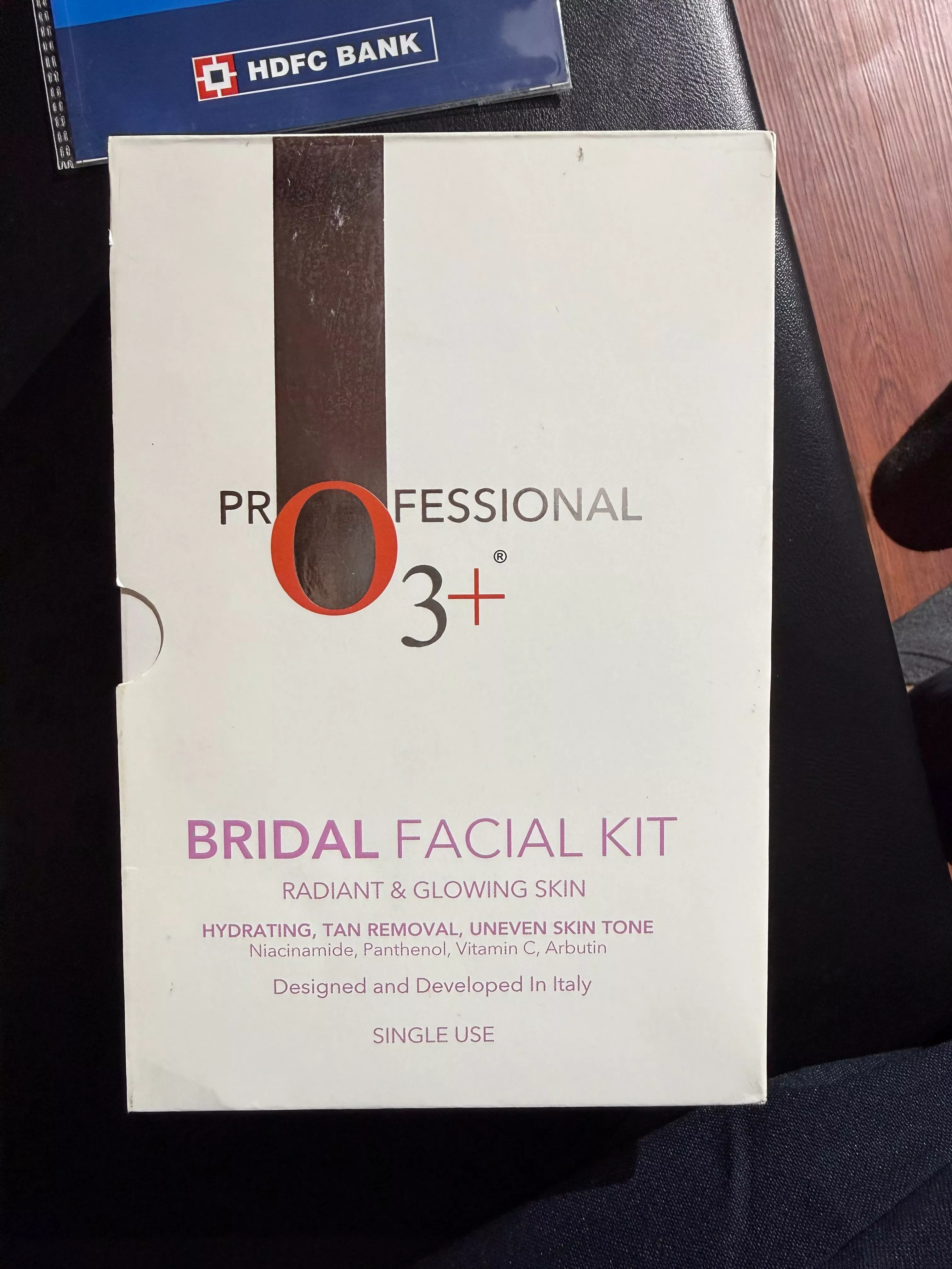 O3+ Bridal Facial Kit in KHUDEL — single-use facial kit for radiant skin, featuring luxurious ingredients for a glowing compl