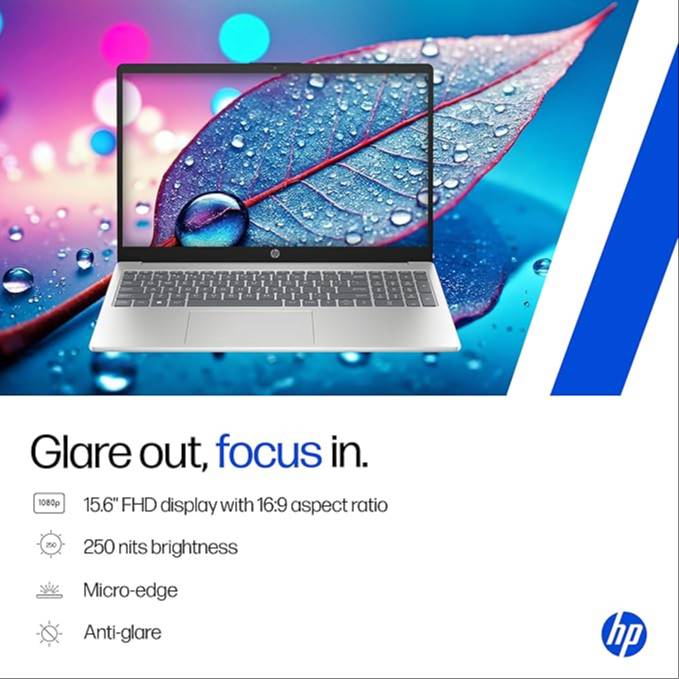 HP 15-0467tu laptop displayed in a retail environment in Baripada