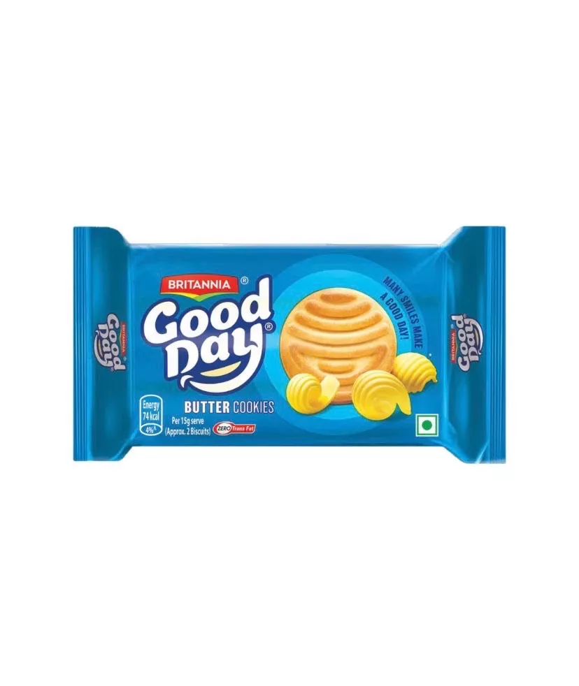 Good Day Butter Cookies with a rich, buttery appearance, placed in a bowl, showcasing their appealing texture and inviting lo