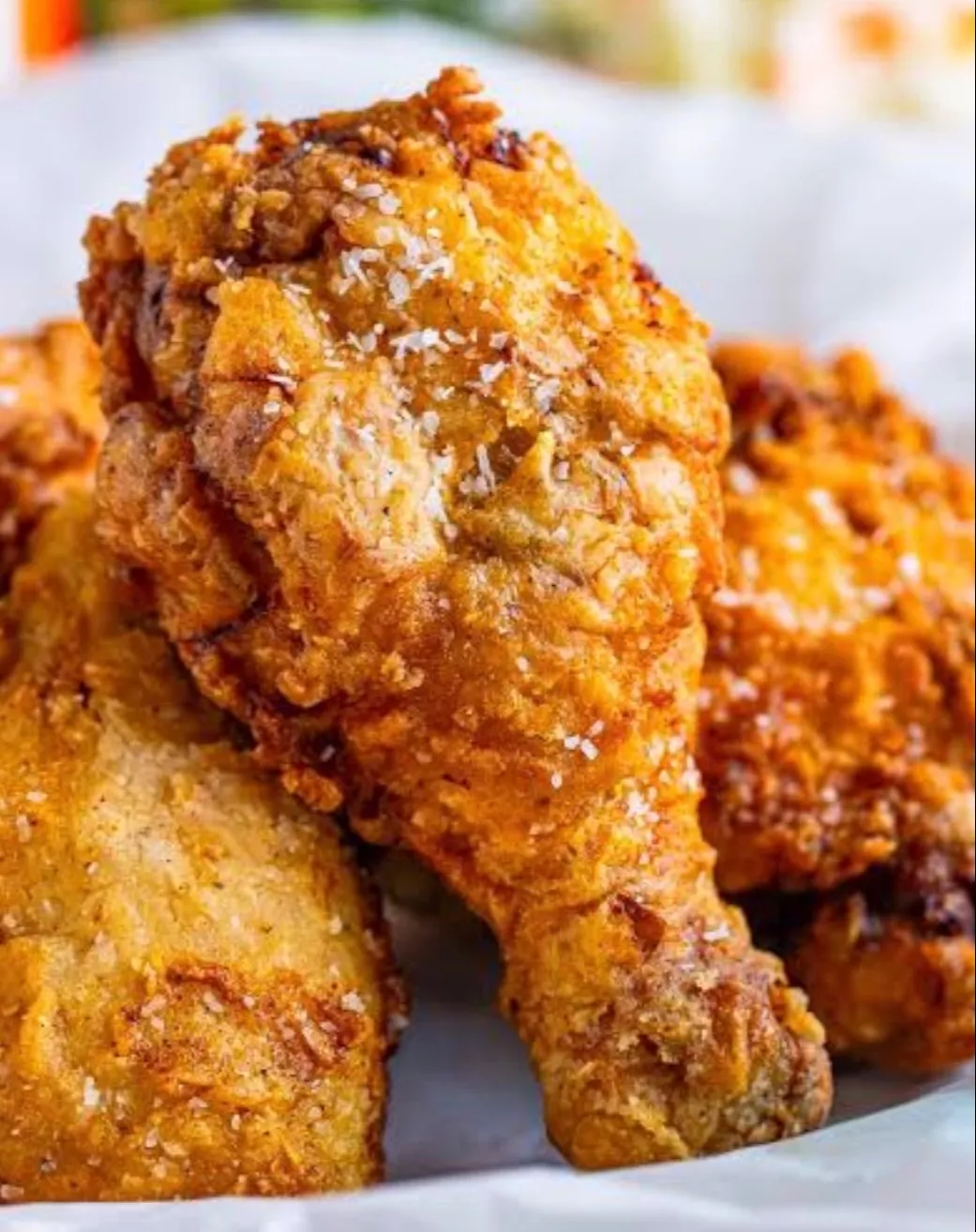 Crispy fried chicken drumsticks from C O BAR B Q CHICKEN FISH, golden and crunchy, served in Sultanpur Lodhi