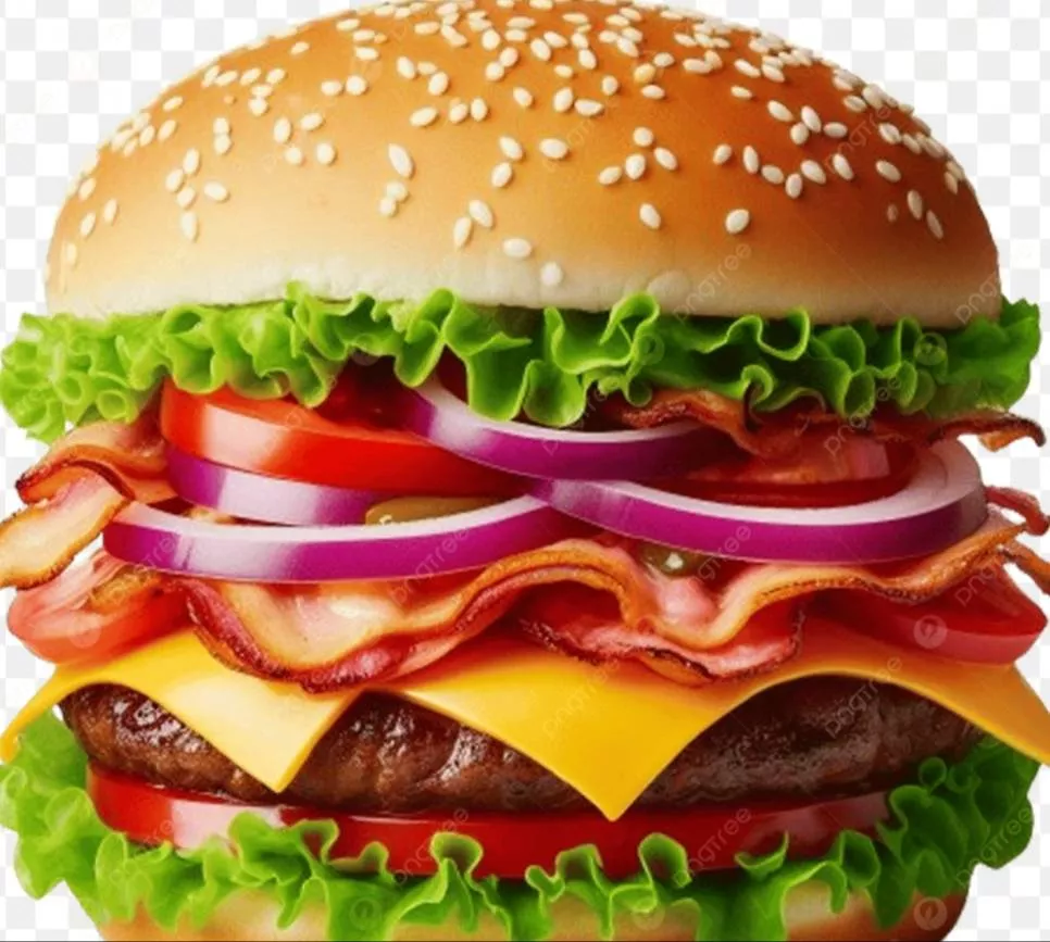 Delicious Burger King in Monna served with fresh ingredients in Yamuna Nagar, showcasing the juicy patty and toppings.