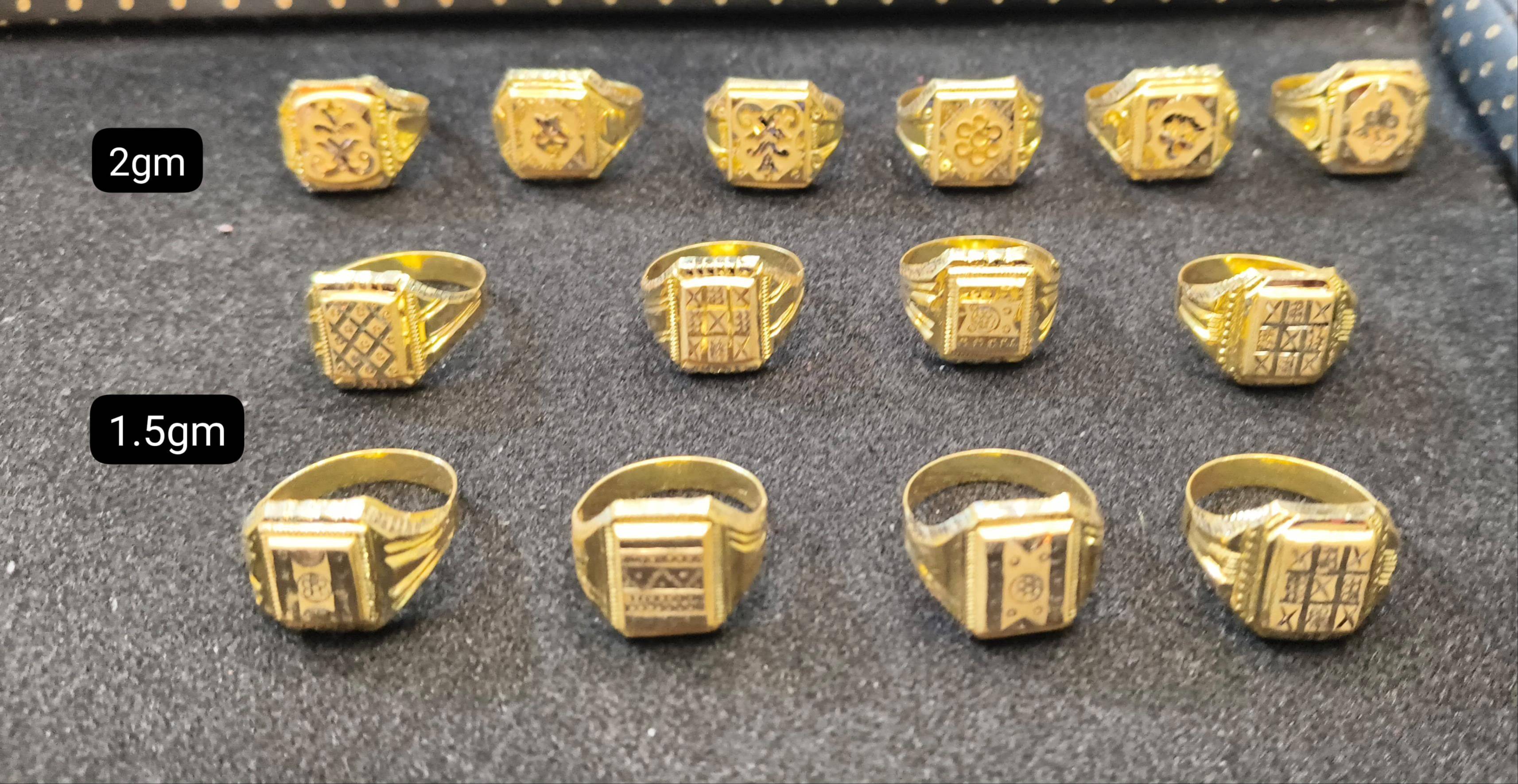 Elegant Gents Ring 1.5 to 2.5 gms