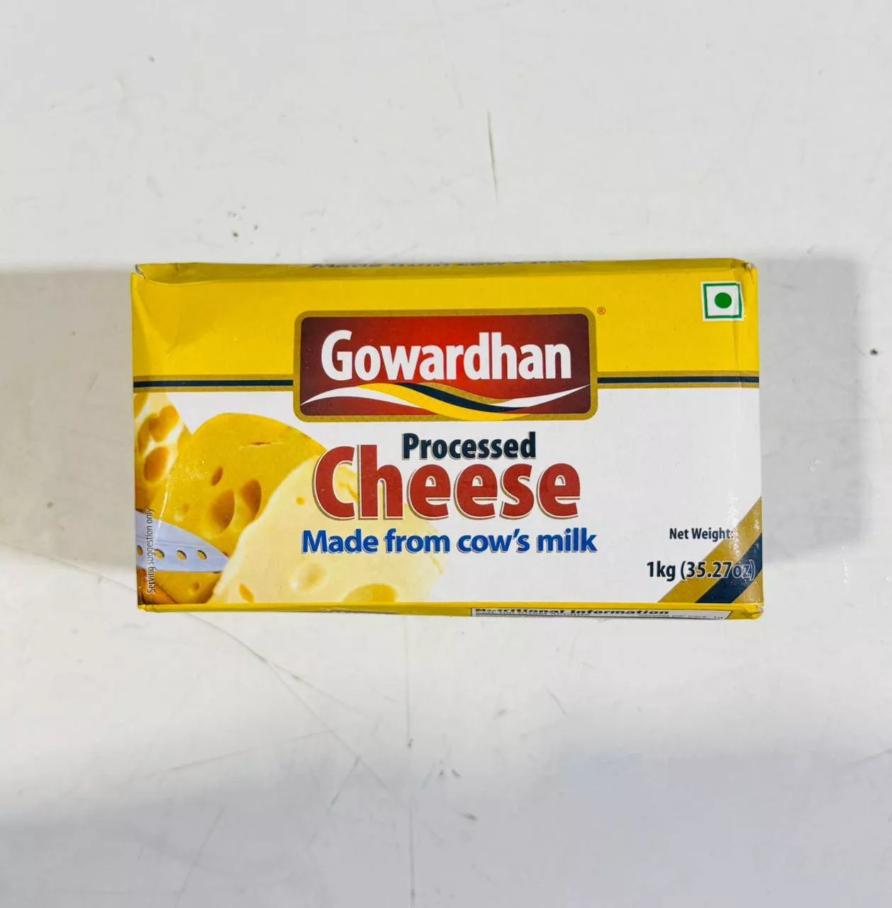 Gowardhan Processed Cheese pack showcasing its creamy texture and rich cow's milk goodness in Alibag
