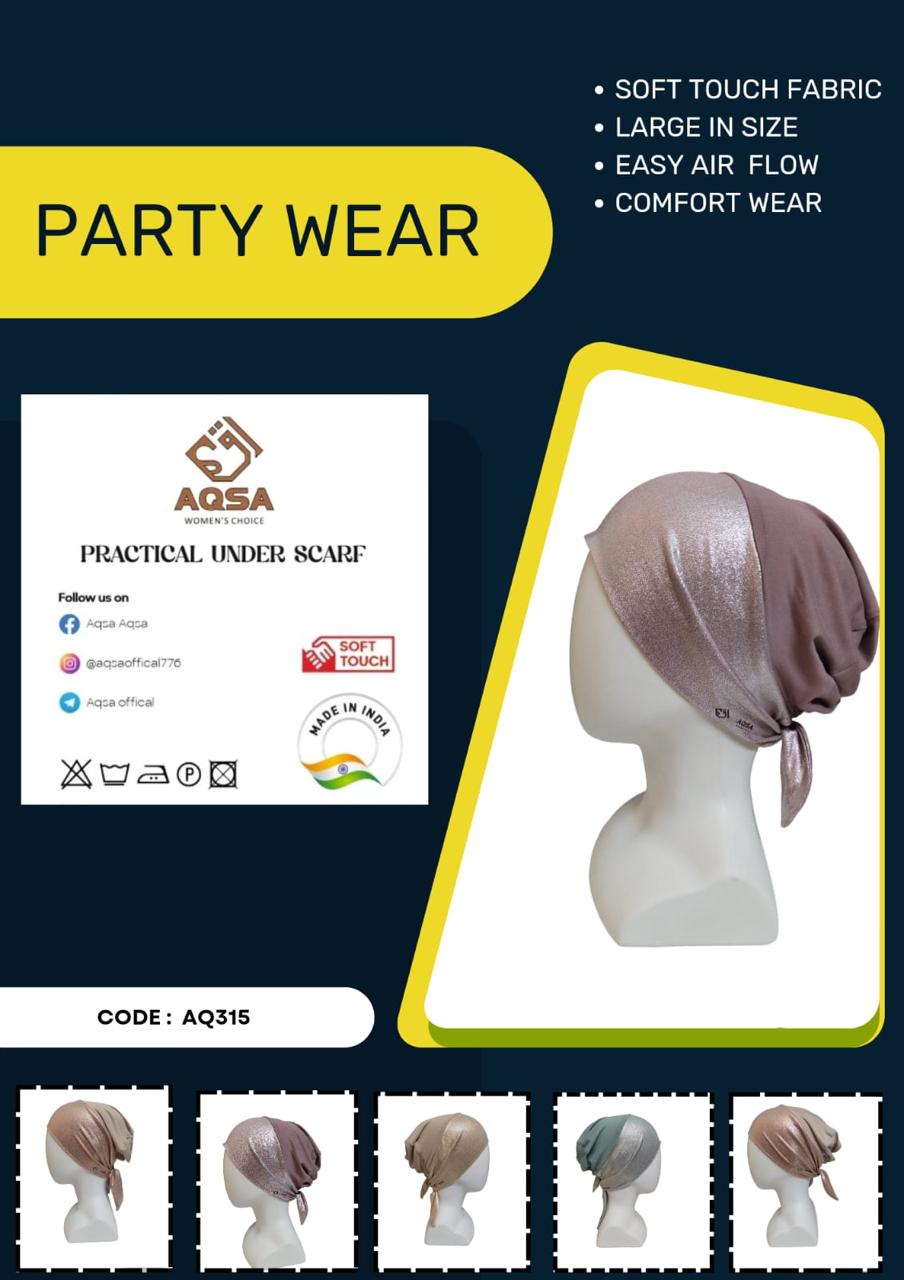 Elegant Party Rose Gold Scarf displayed in Mangalore boutique