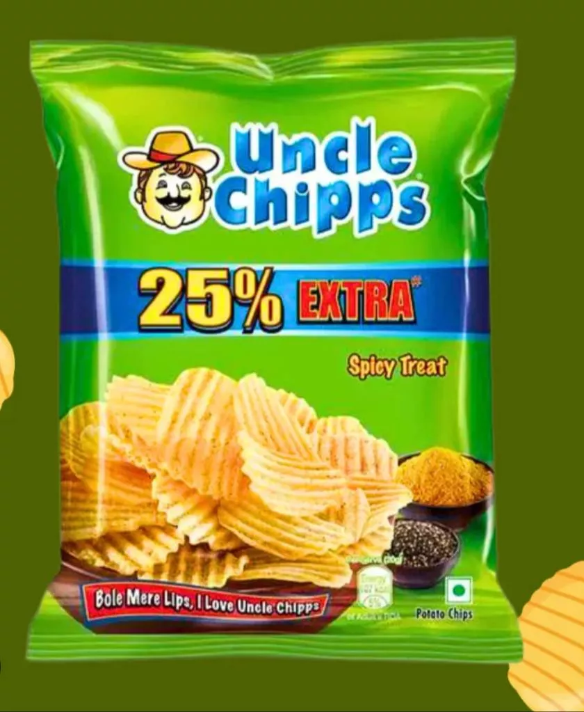 Crunchy Chips in Mirza Borkuchi from MAA BAGALA SWEETS, KAMRUP, displayed in a pack showcasing their golden, crispy texture.