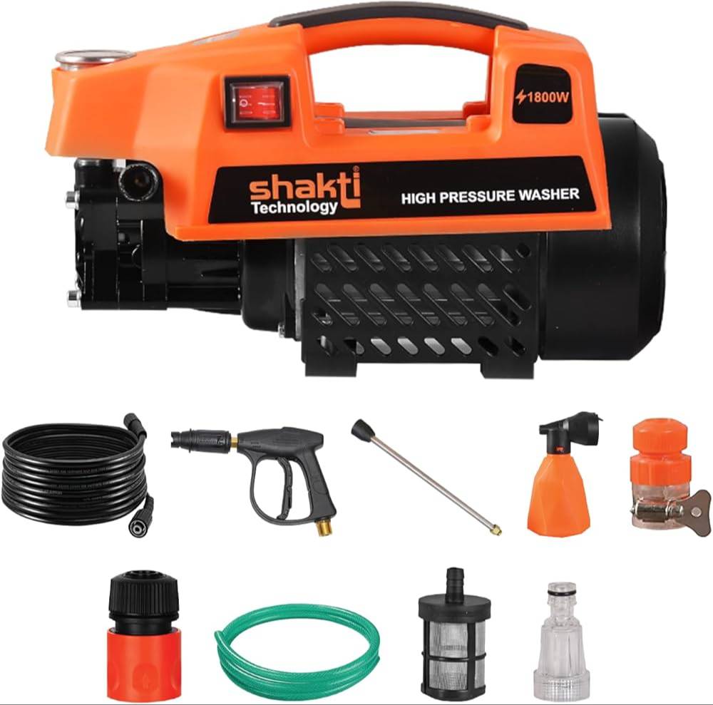 MK Power Tools High Pressure Washer designed for efficient cleaning, featuring a robust build and powerful motor, located in 