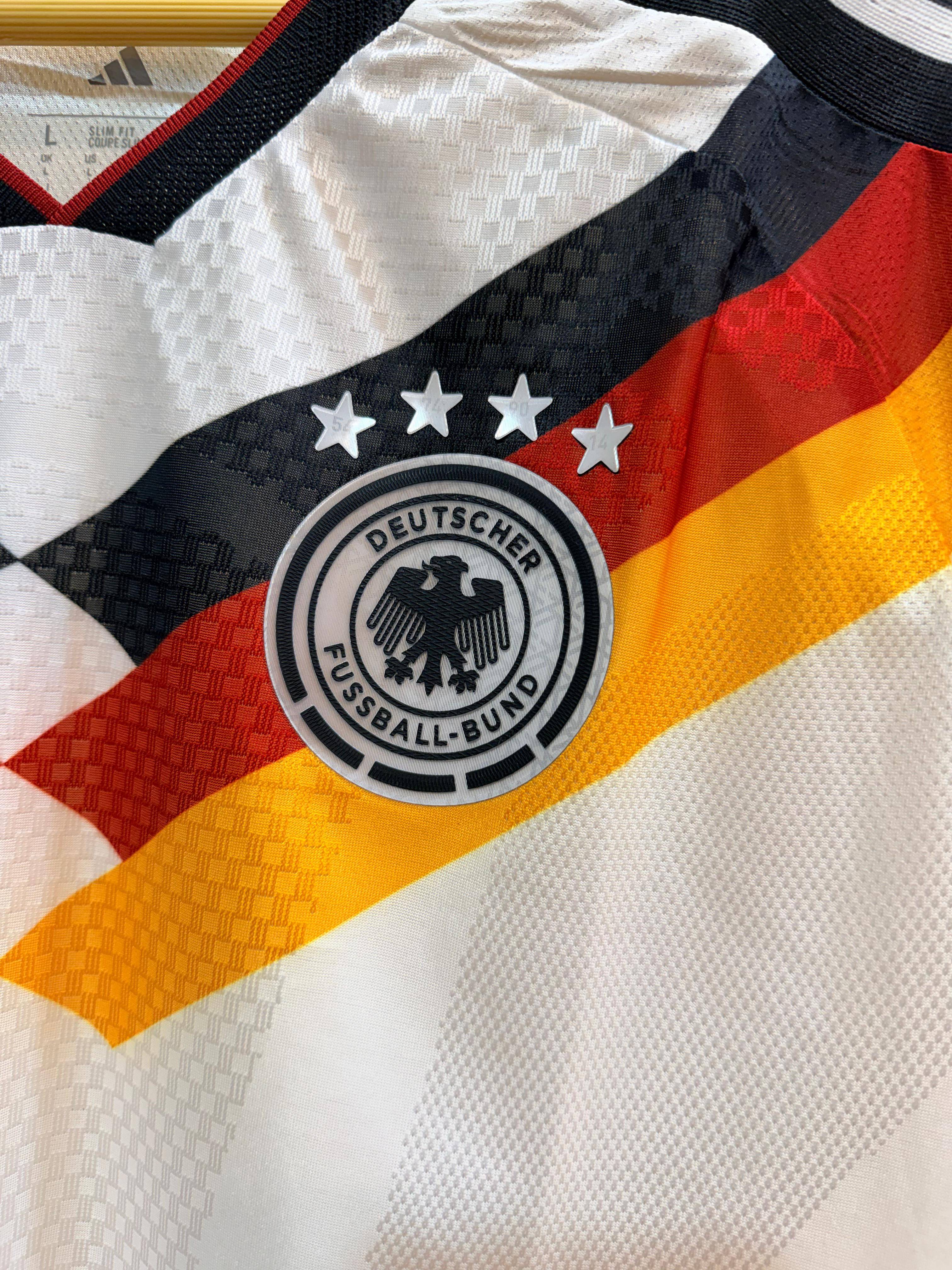 Authentic Germany National Football Team Jersey made from lightweight fabric, showcasing team colors and emblem, available in - Image 1