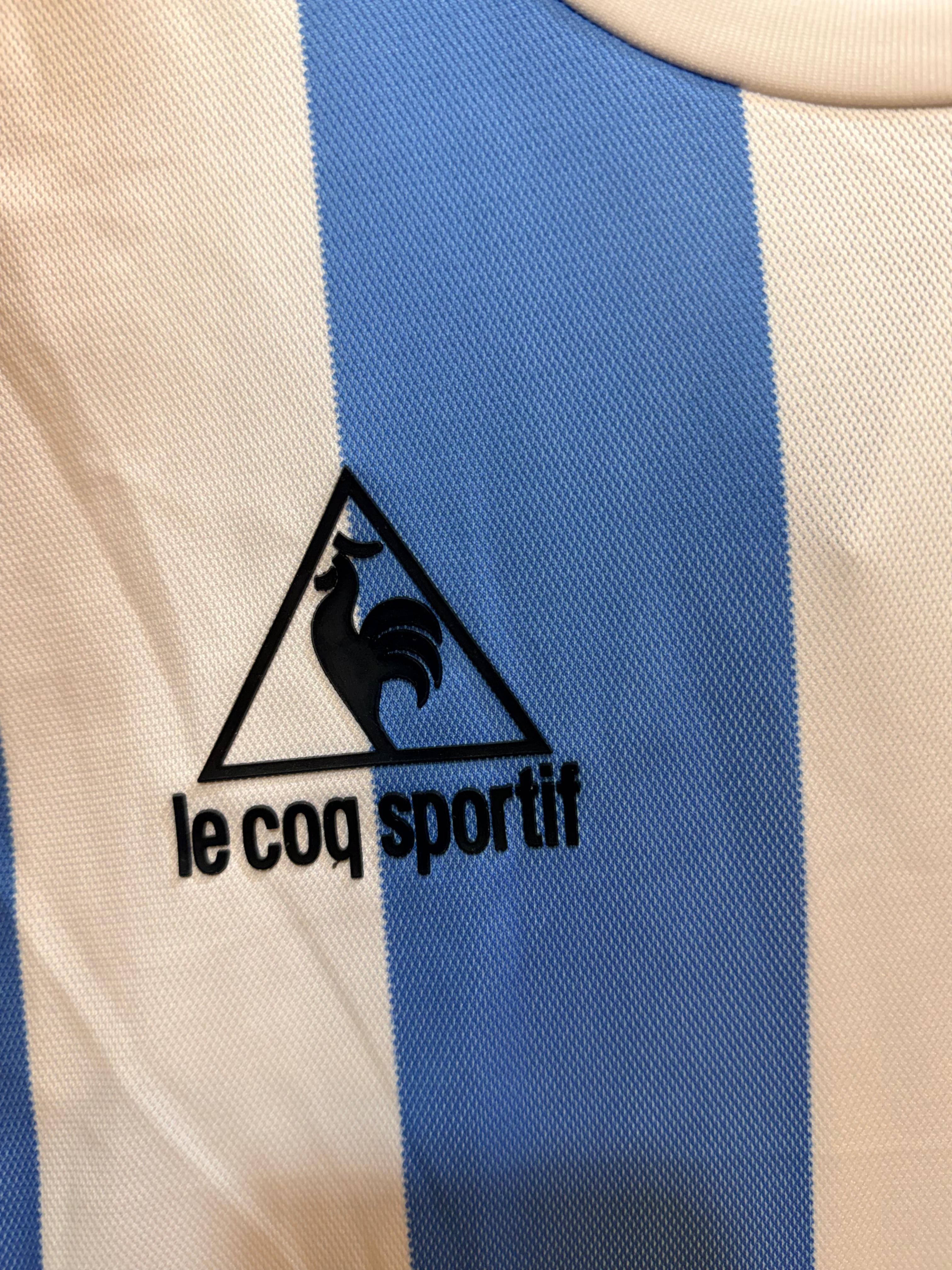 Le Coq Sportif Argentina Football Jersey showcasing iconic blue and white design, perfect for football fans, available in Kol - Image 3