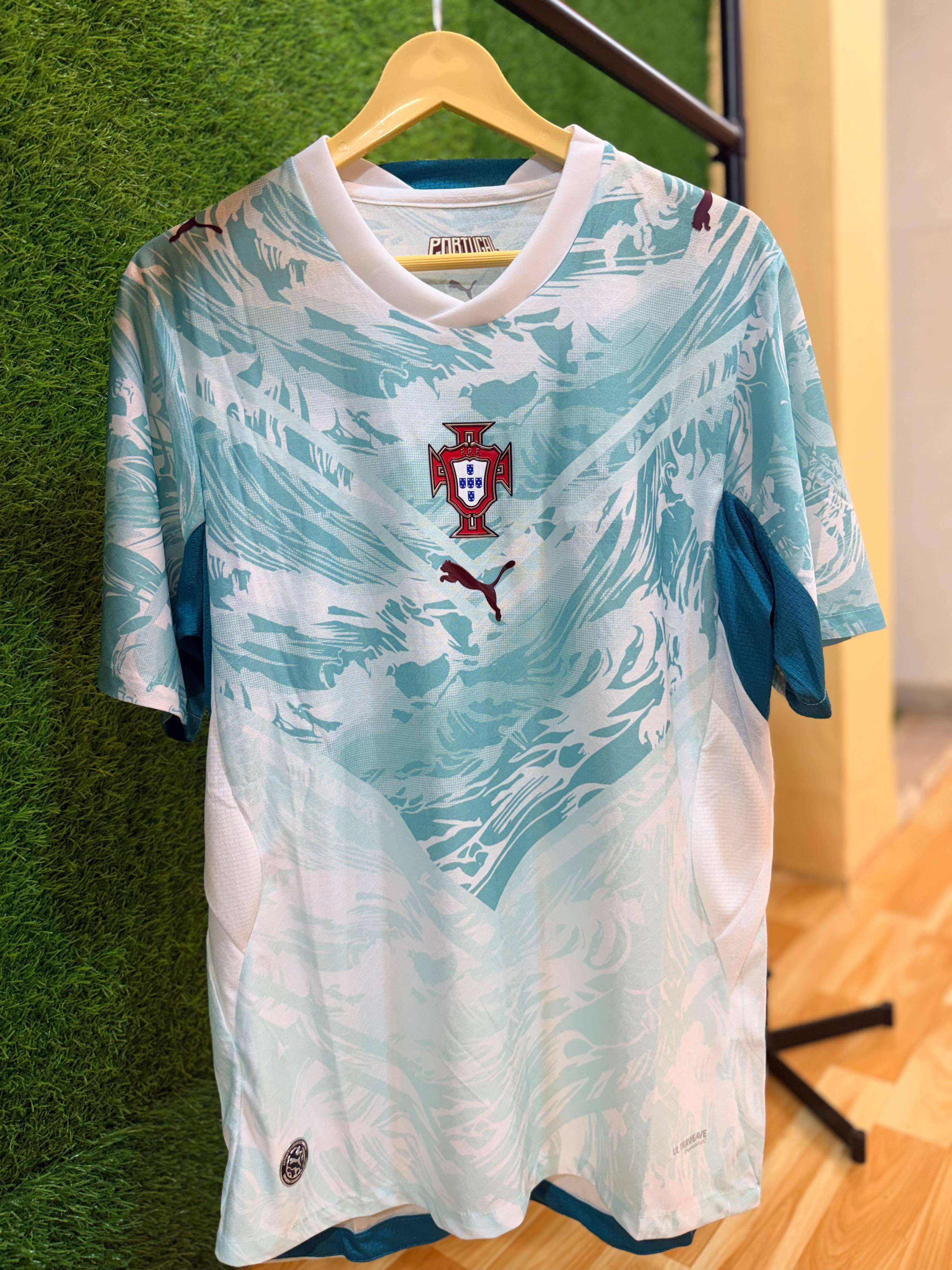 Authentic Portugal Football Jersey in Kolkata featuring the national team colors and design, ideal for fans.