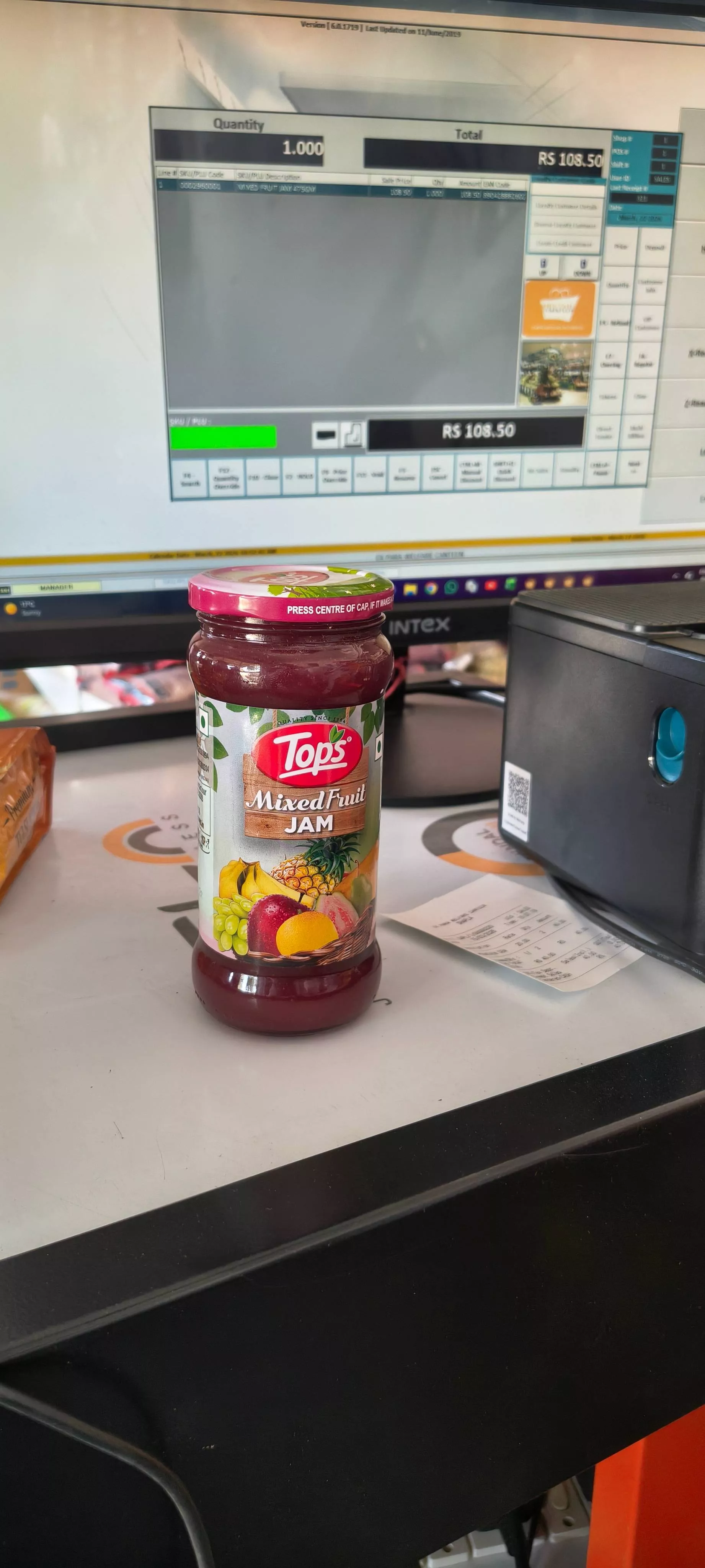 Tops Mixed Fruit Jam in SAMPLA EX PARA WELFARE CANTEEN KHEWAT NO 86  KHATONI NO 90  JHAJJAR ROAD ROHTAK HARYANA 124501 124501LANDMARK Axis Bank Garhi Sampla