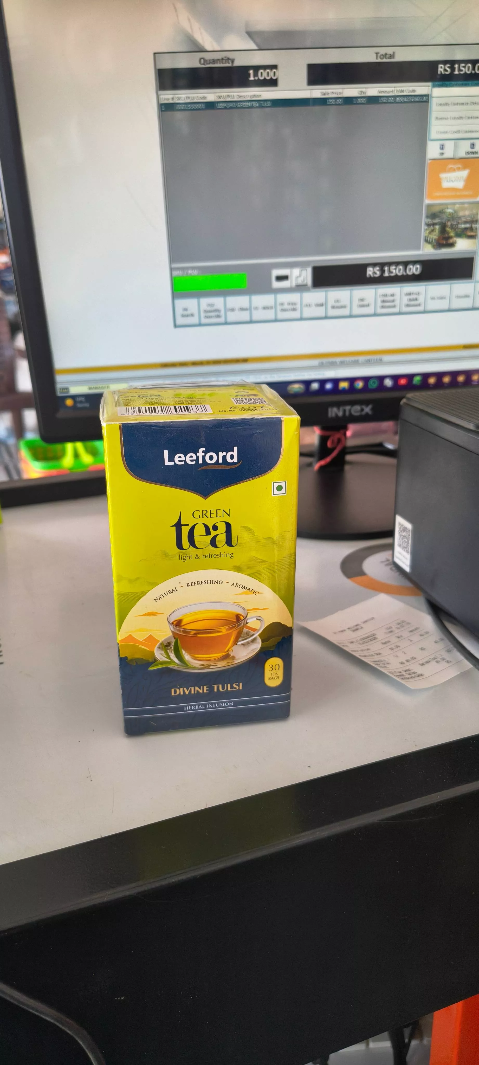  Leeford Green Tea Divine Tulsi in Sampla EX PARA WELFARE CANTEEN KHEWAT NO 86  KHATONI NO 90  JHAJJAR ROAD ROHTAK HARYANA 124501 124501LANDMARK Axis Bank Garhi Sampla