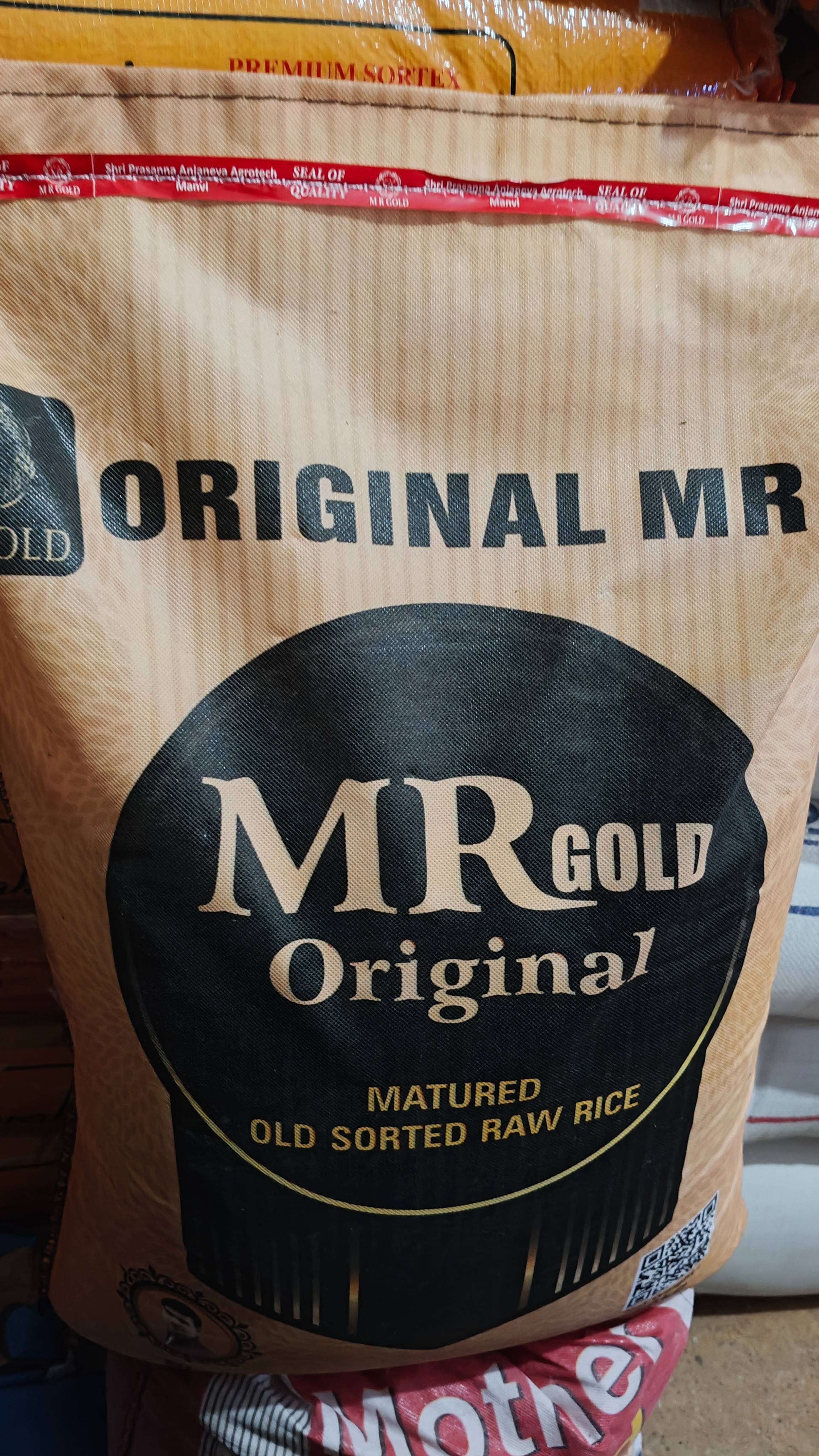 Premium MR Gold Original Rice in Manvi — high-quality matured raw rice known for its exceptional taste and texture