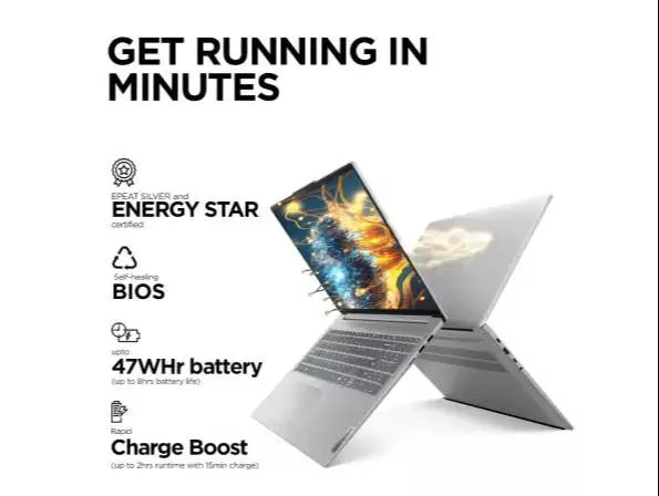Lenovo Everyday Smart Laptop featuring a 15-inch FHD IPS display with vibrant colors and 300 nits brightness, located in SONA - Image 1
