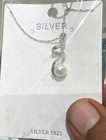  Elegant Pearl Silver Necklace in Rajkot R K JEWELLERS GROUND FLOOR SHOP  NO 5 NAKSHATRA 7  RAIYA ROAD NEAR RAIYA CHOKDI CHANDAN PARK RAJKOT RAJKOT GUJARAT  NO 5 NAKSHATRA 7  RAIYA ROAD NEAR RAIYA CHOKDI CHANDAN PARK RAJKOT RAJKOT GUJARAT