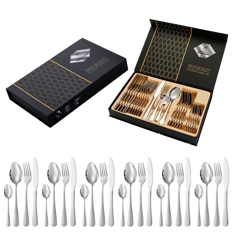  24 Piece Cutlery Set in Aligarh BG WORLD ENTERPRISES 445 LOCO COLONY SILVER OAK DEVELOPERS ALIGARH ALIGARH UTTAR PRADESH 202001 202001 LANDMARK NEARBY BHAMOMALA PHATAK