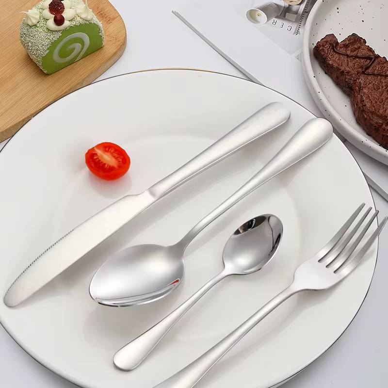 Elegant 24 Piece Cutlery Set made from high-quality stainless steel, featuring polished finish, perfect for dining in Aligarh - Image 4