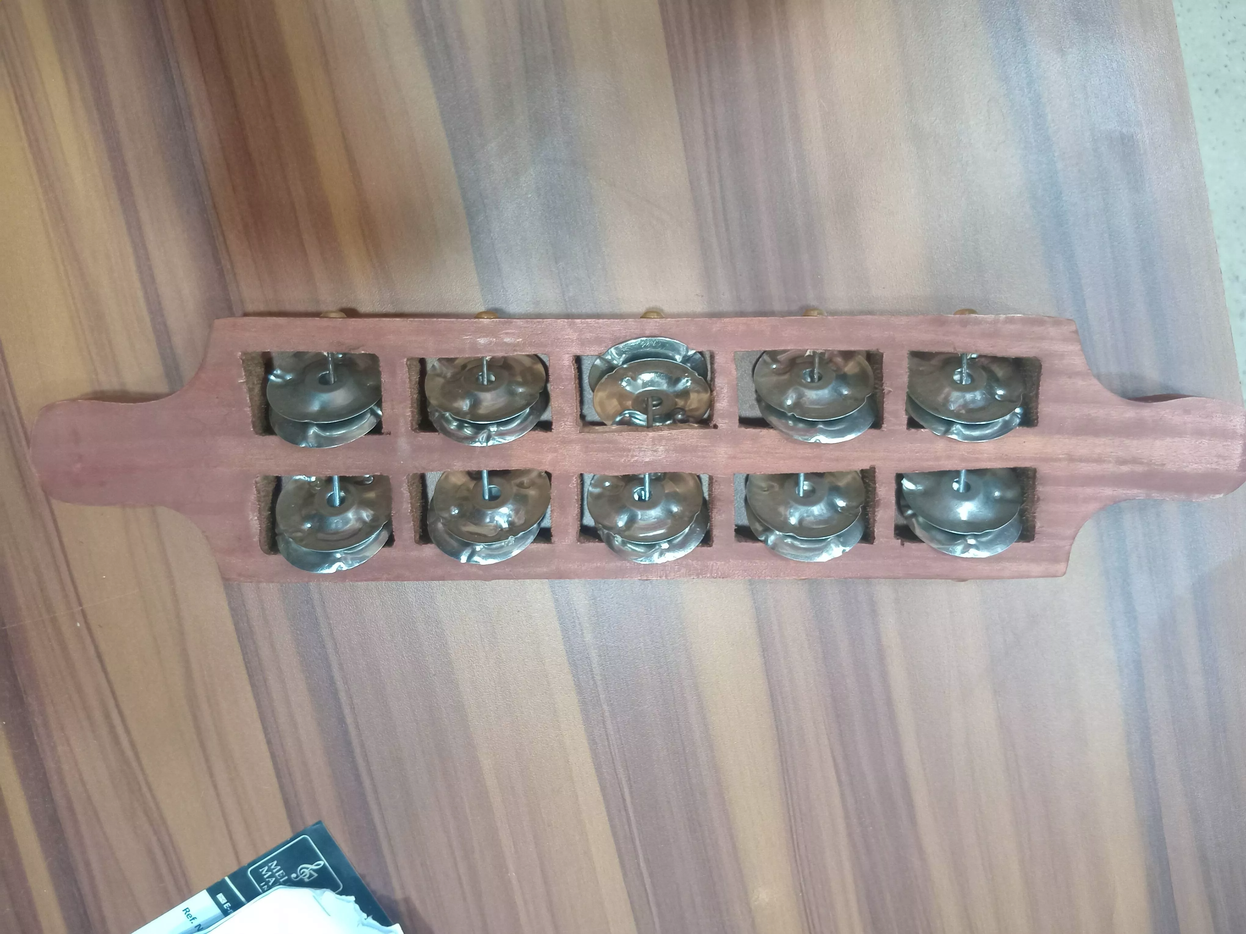 Beautiful Wooden Jhanjh showcasing rustic charm with intricate woodwork, perfect for home or office decor in Meerut.
