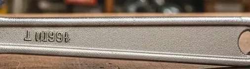 Heavy-duty 16mm open-end wrench designed for mechanical use, featuring a durable metal finish, perfect for plumbing and autom