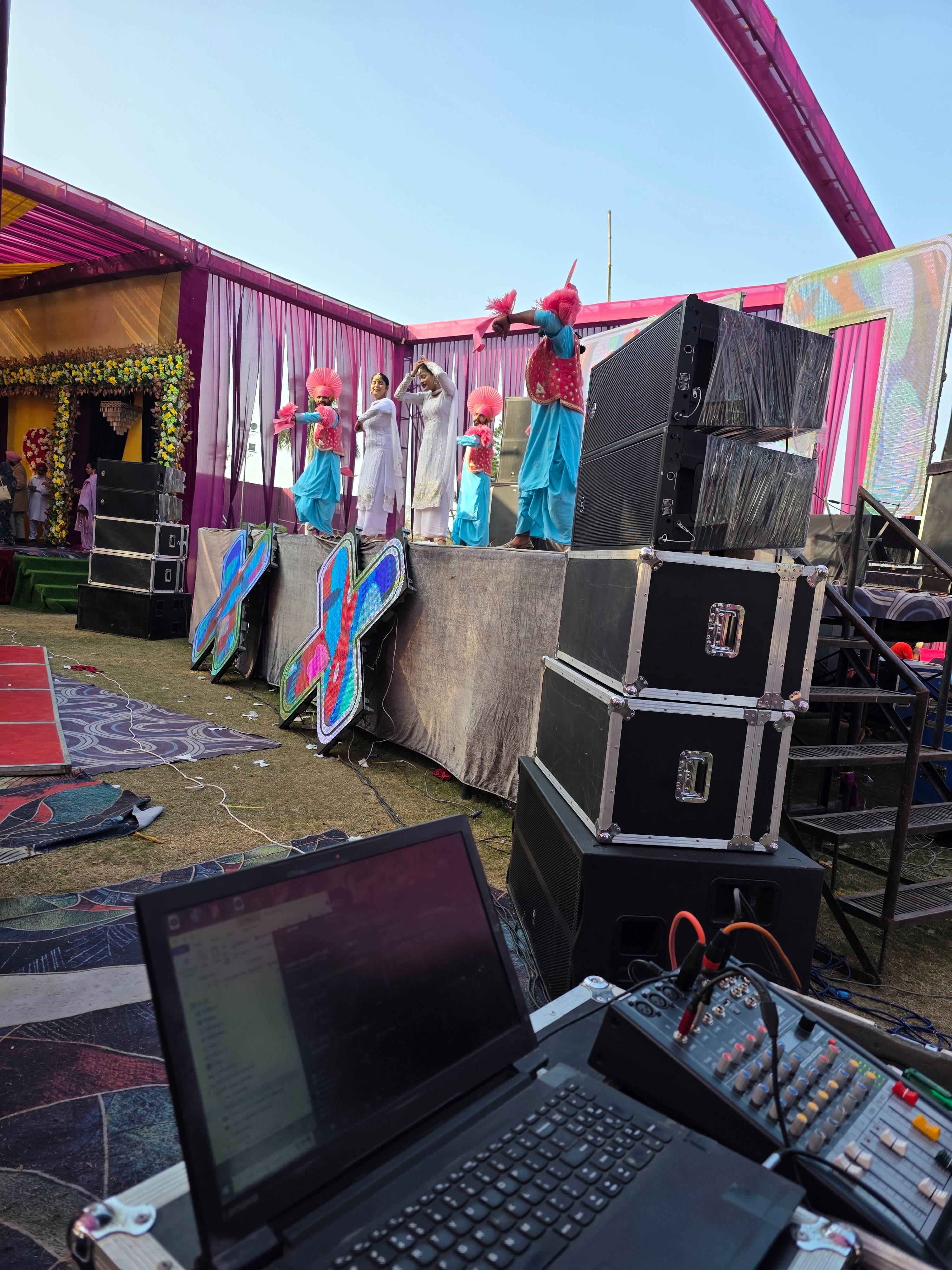 D J H S LIGHT AND SOUND - Bhangra Group Dance in Thathachabal - Solo Performances in CHABAL KALAN