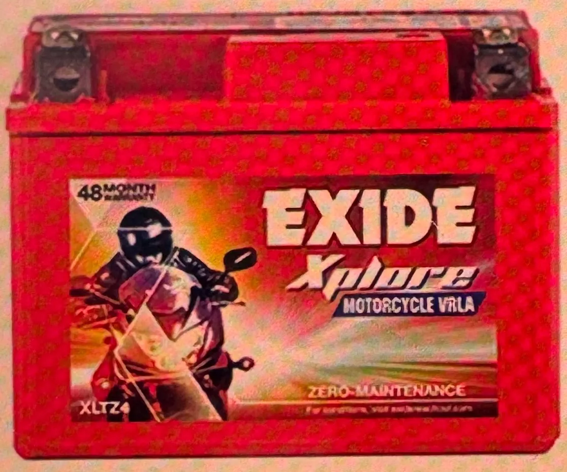 Exide Xplore Motorcycle VRLA Battery designed for durability and reliability, featuring long-lasting battery life, available 