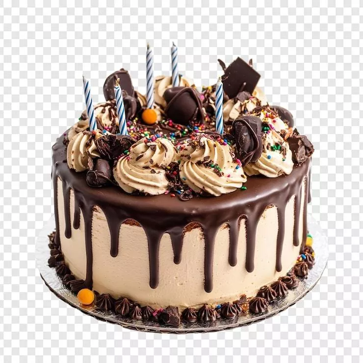 Delicious freshly baked cake with a smooth frosting in Bhadrachalam, showcasing rich flavors and tempting decoration.