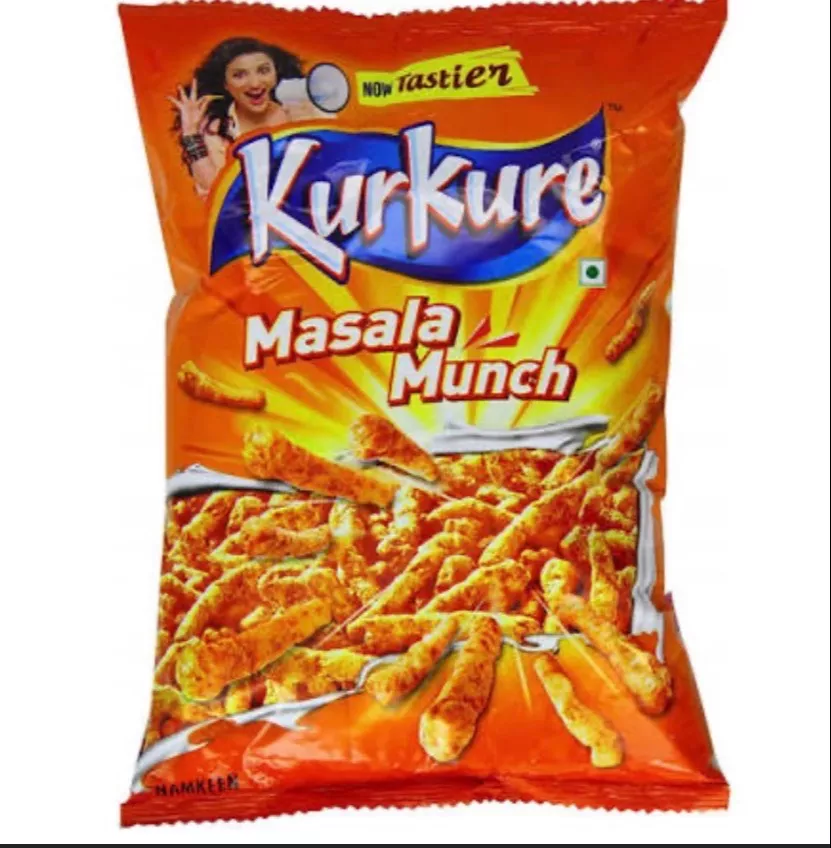 Crunchy Kurkure Masala Munch snack in a vibrant packet, featuring bold colors and appetizing designs, available at V K ENTERP