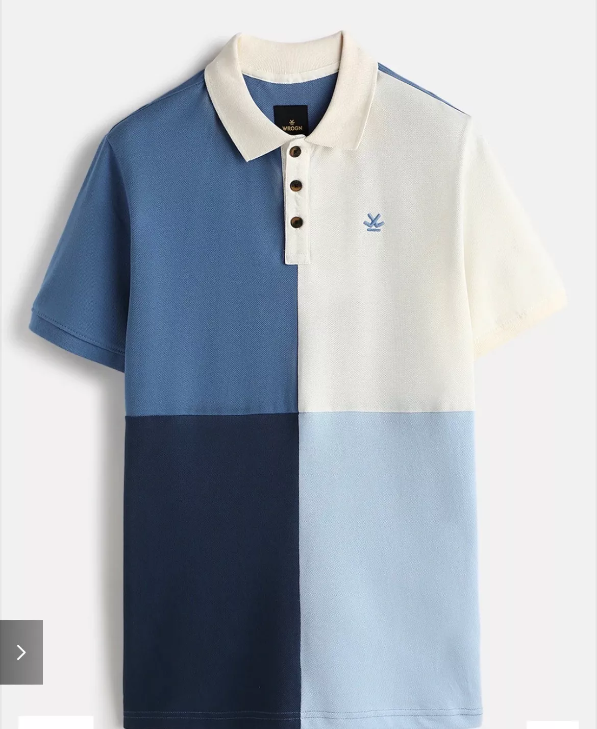 Stylish Men's Color Block Polo T-shirt in vibrant colors, designed for casual wear, available at KNS LINEN HOUSE in PAMIDI.