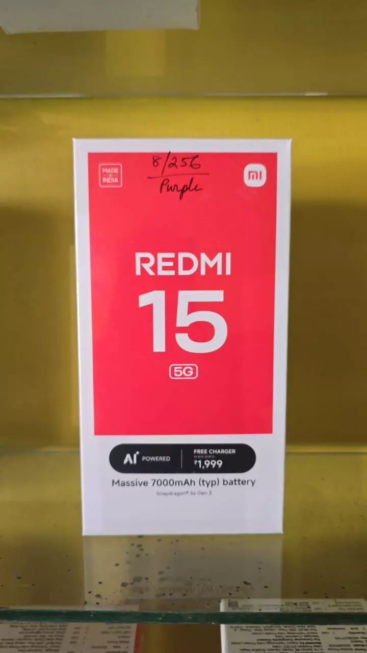  Redmi 15 5G Smartphone in IMPHAL IMPHAL WEST ELECTRONICS SINGJAMEI SUPERMARKET NEARACHY CASATTE GALLERY