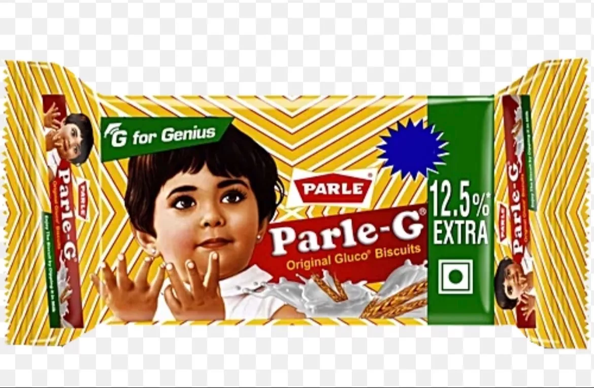 Parle G biscuits displayed in a pack, showcasing their crisp texture and golden color – Parle G in NAGAON - Image 1