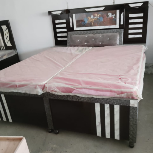  Box Bed Double with Mattress 4inch KATHUA STARRISE ELECTRO WORLD W NO 9 OPP RELXOSHOWROOMKATHUA