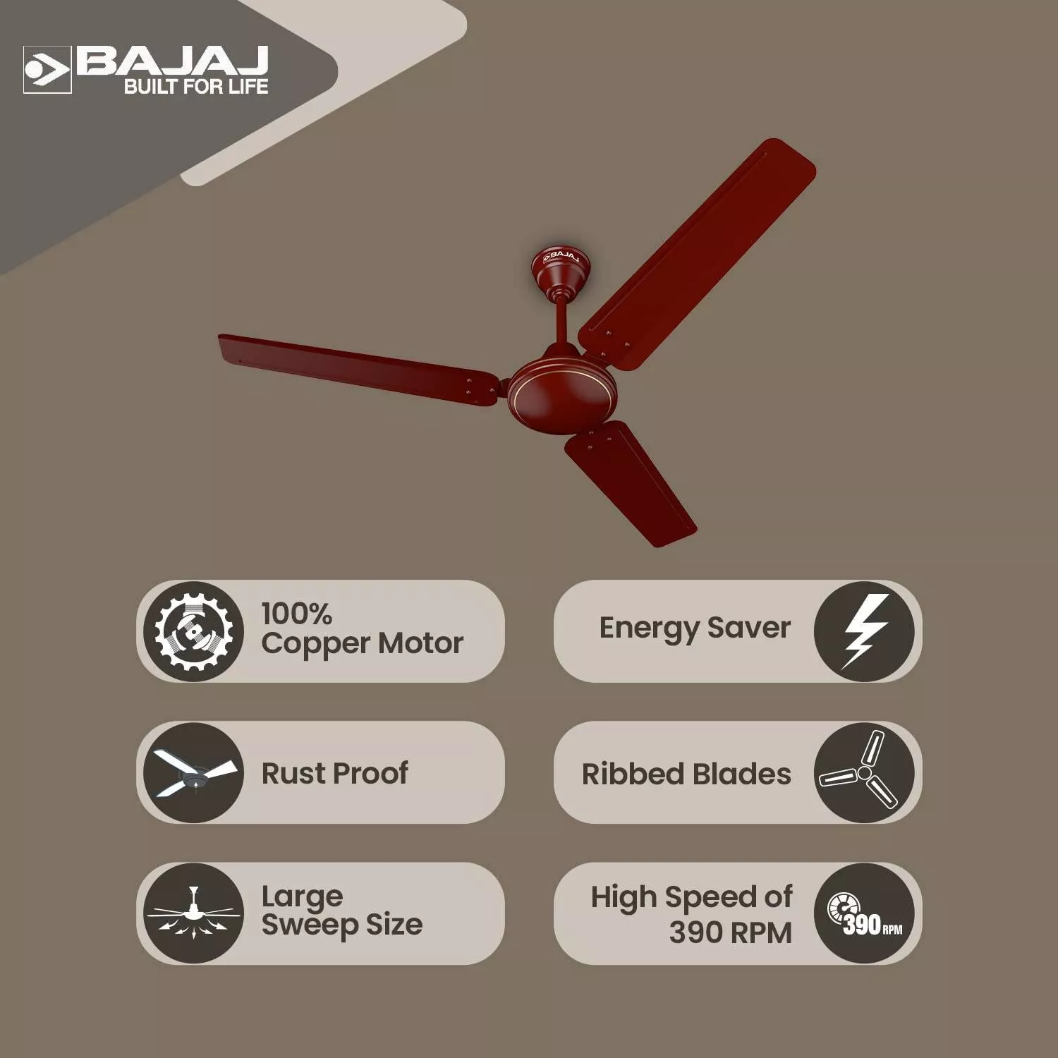 Bajaj Ceiling Fan displayed in a modern Amritsar home setting