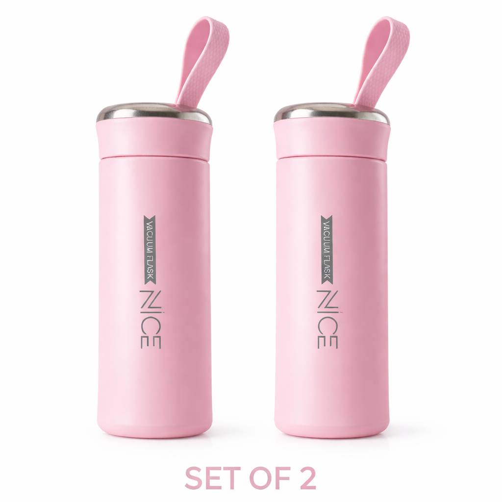 Two pink vacuum flasks from NAVYUG ENTERPRISES in Amritsar