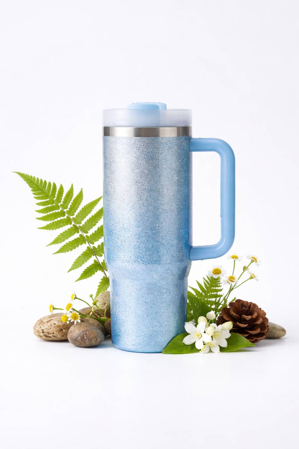 Eco-Friendly Travel Mug in Sparkle Blue from NAVYUG ENTERPRISES in Amritsar