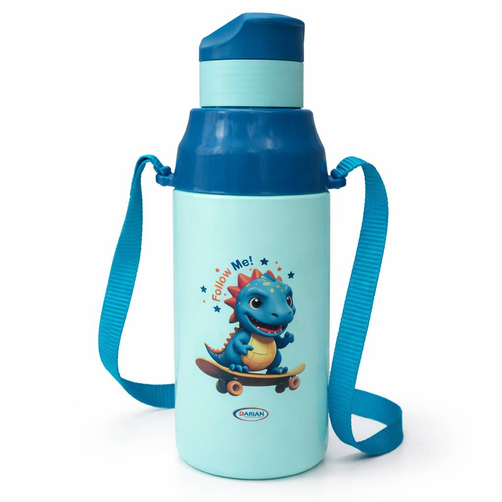 Colorful Darian Dino Adventures Water Bottle displayed in Amritsar