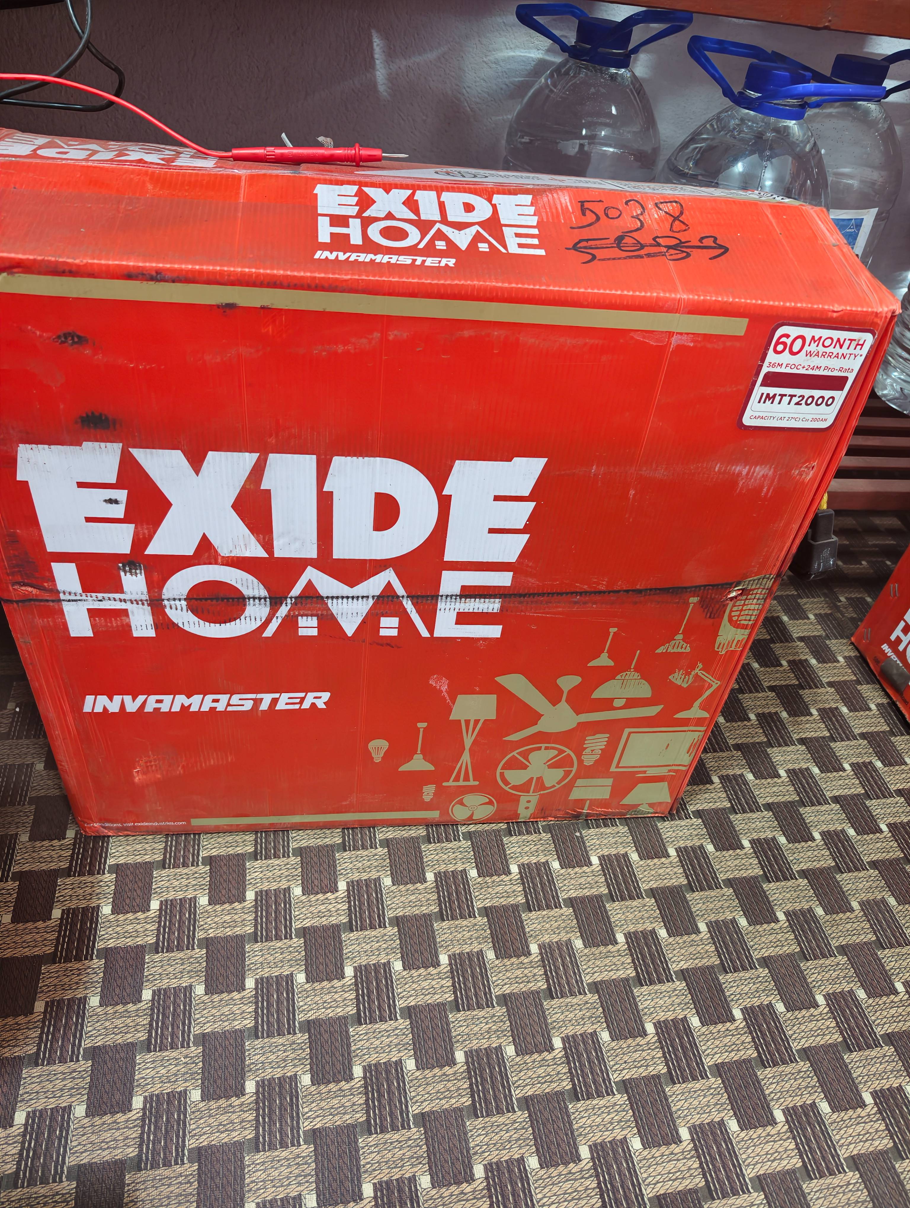  Exide Home Invamaster Inverter Battery — Available in Barwadda, Dhanbad DIVYAM SALES DIVYAM SALES SHOP  NO 4 DARA COMPLEX  KISHAN CHOWK GT ROAD BARWADDA LANDMARK NEAR HOTEL SHEELA INN