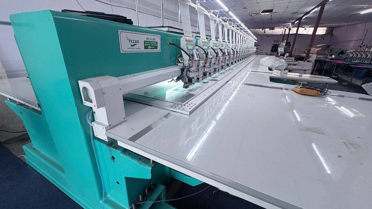  PND Tezas Industrial Embroidery Machine in Jaipur PND TEZAS TRADER B 15 Sudarshan  Pura Extension 22  Godam JaipurLANDMARK Near Uvi Print