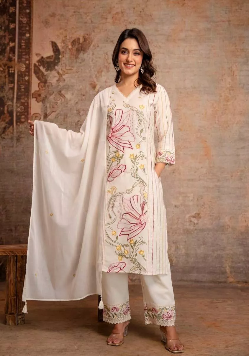 KARISHMA NX - Floral Embroidered Kurta Set in Pune in PUNE