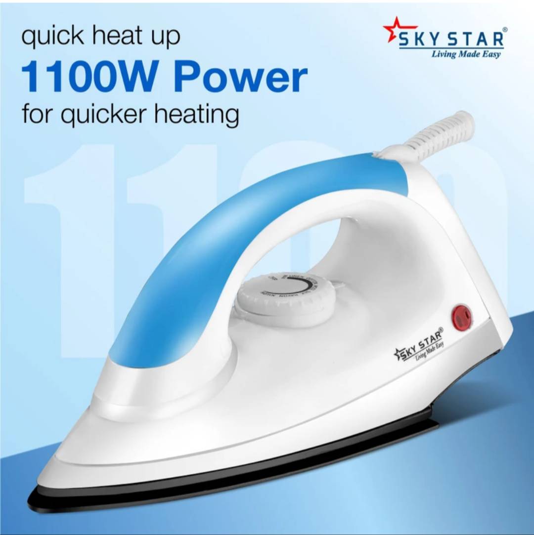 Skystar Iron Press 1100 Watt in Kathua — sleek design and robust features for efficient ironing tasks - Image 1