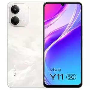 Vivo Y11 5G smartphone in Sunrise Gold with 4GB RAM and 64GB storage, showcasing its sleek design and vibrant color in Dharma