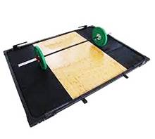 Timefit Dead Lift Platform designed for effective weightlifting, featuring a sturdy surface and an ideal height for lifting, 