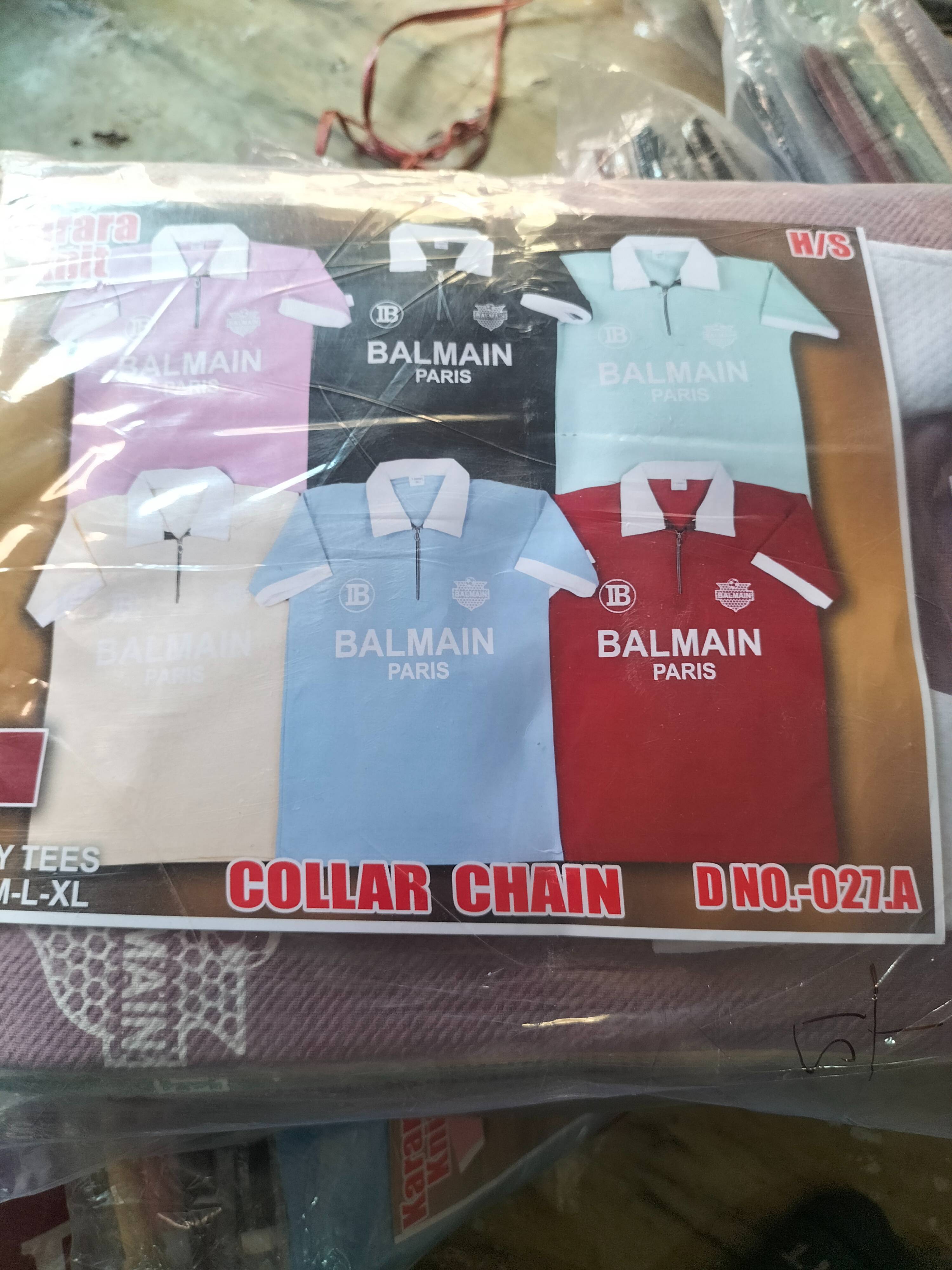 Stylish Collar Chain Polo Shirt in various colors, designed for comfort and trendiness, available at RONAK HOSIERY in Agra.