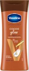 Vaseline Cocoa Glow Body Lotion bottle, rich brown texture, perfect for moisturizing skin, available in Aligarh