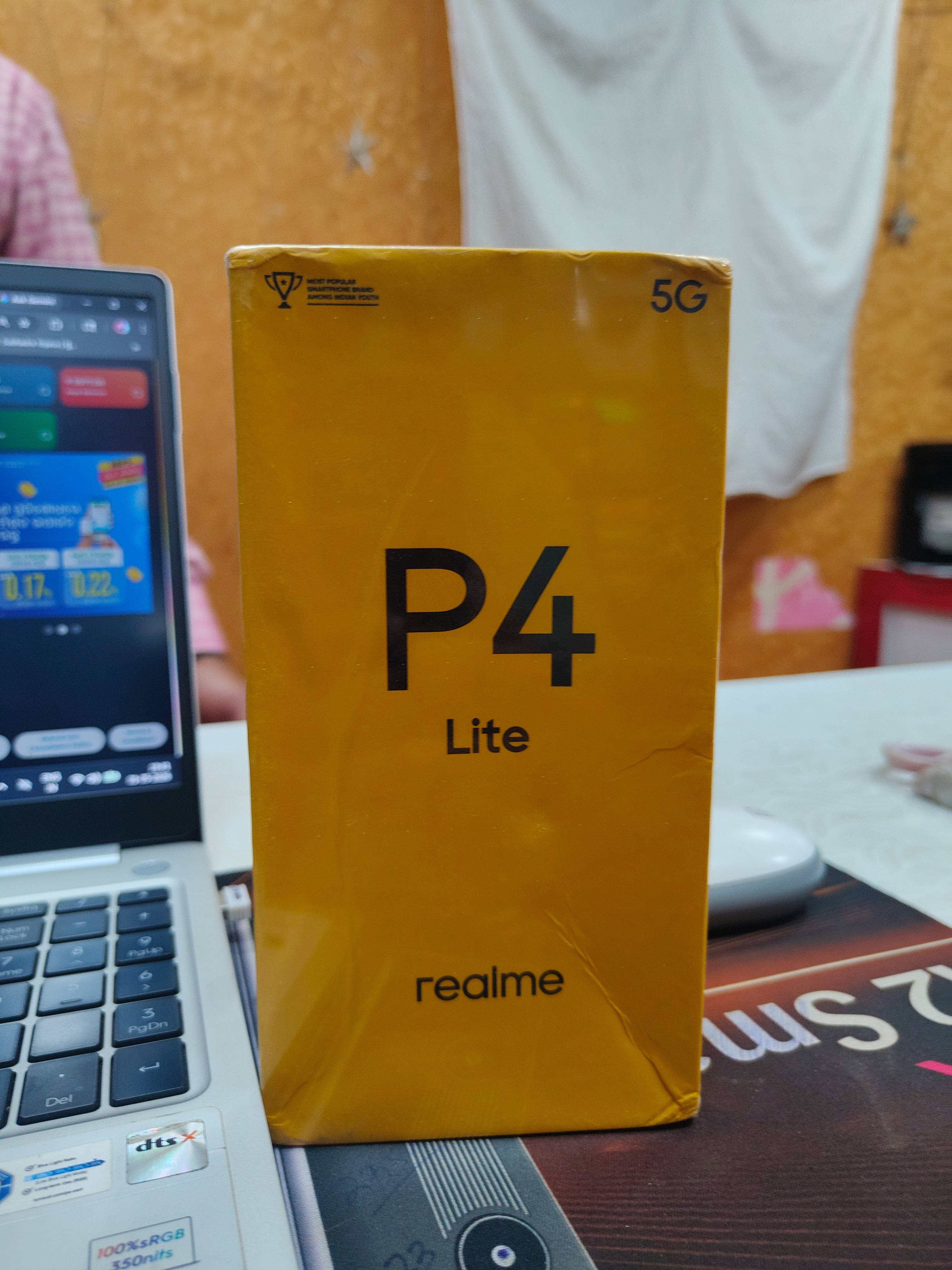 Realme P4 Lite smartphone featuring 6GB RAM and 128GB storage in Raigarh — sleek design with modern aesthetics.