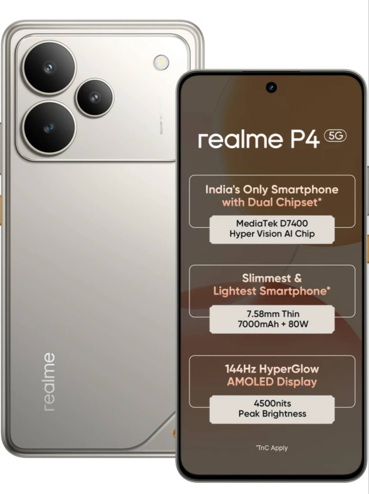 REALME P4 5G Smartphone in RAIRANGPUR featuring a sleek design, vibrant display, and long-lasting battery for seamless perfor