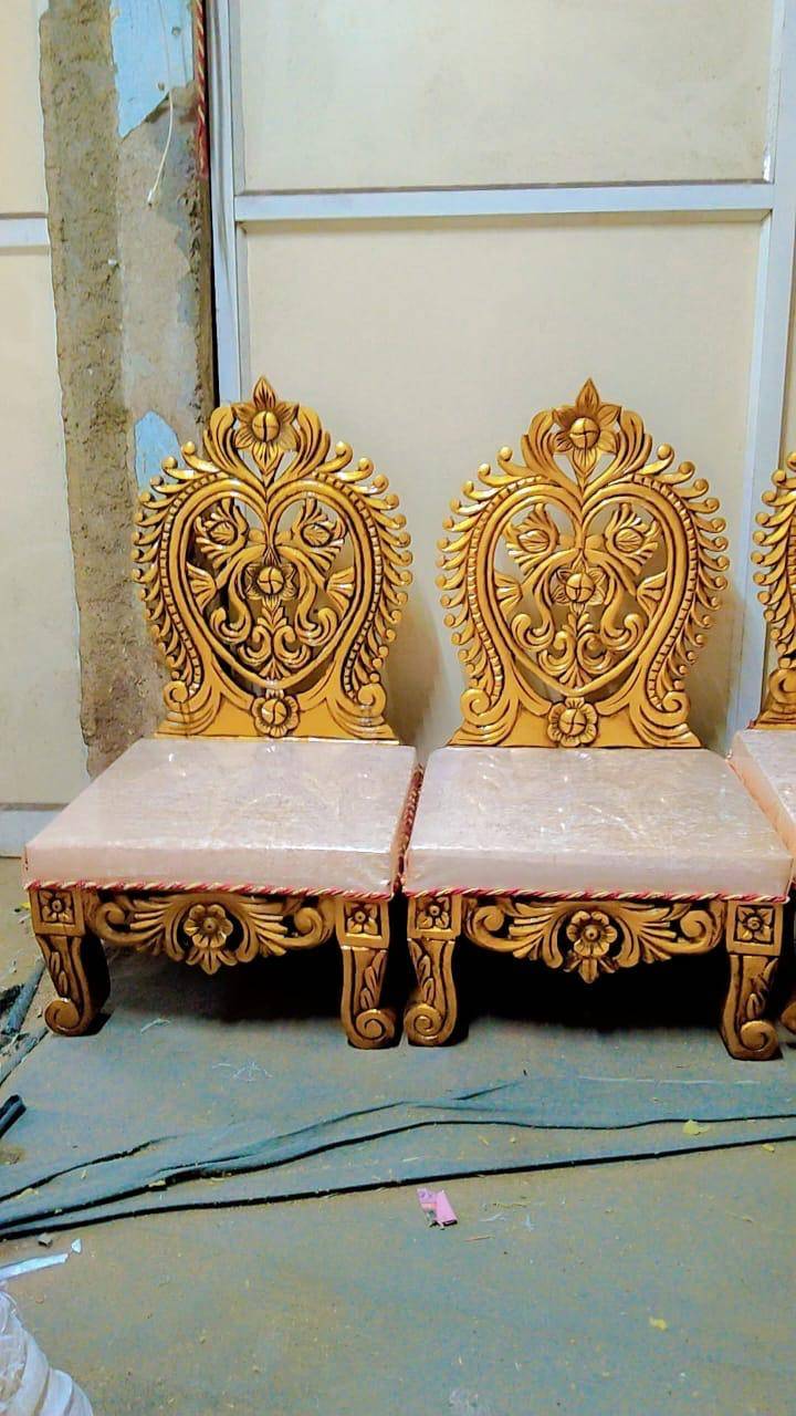AMJAD HANDICRAFT - Wooden Maharaja Chairs in Saharanpur in SAHARANPUR