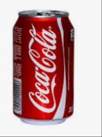 Coca-Cola 300ml can displayed against a vibrant background, showcasing the iconic red and white branding, available at KHALSA