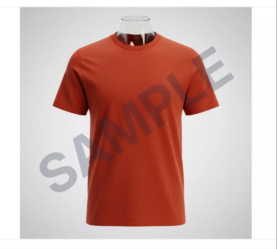 Basic rust orange T-shirt displayed on a hanger in Ambala City — soft cotton fabric for ultimate comfort