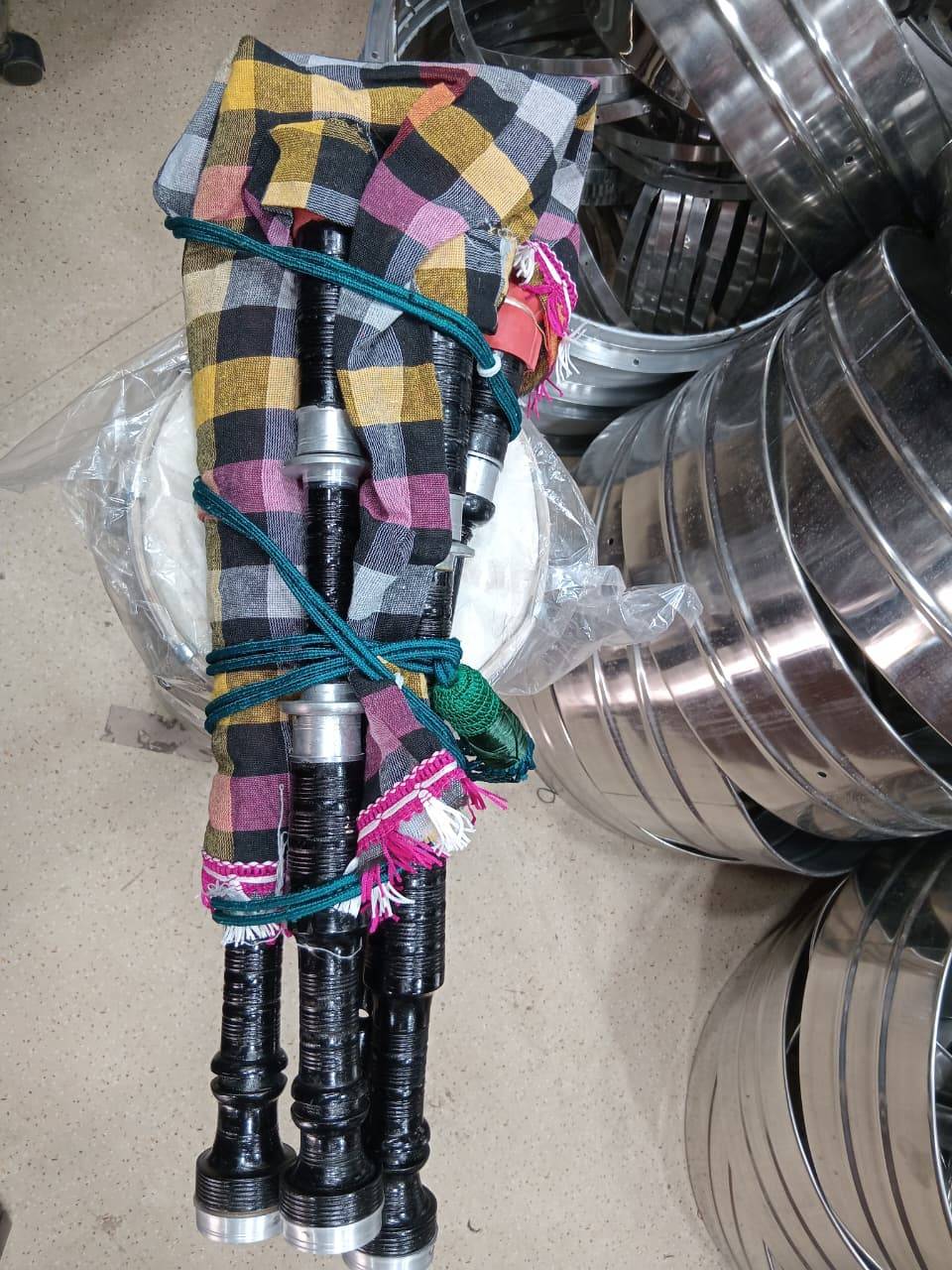 High-quality bagpipe musical instrument with intricate details, showcasing craftsmanship — bagpipe musical instrument Meerut