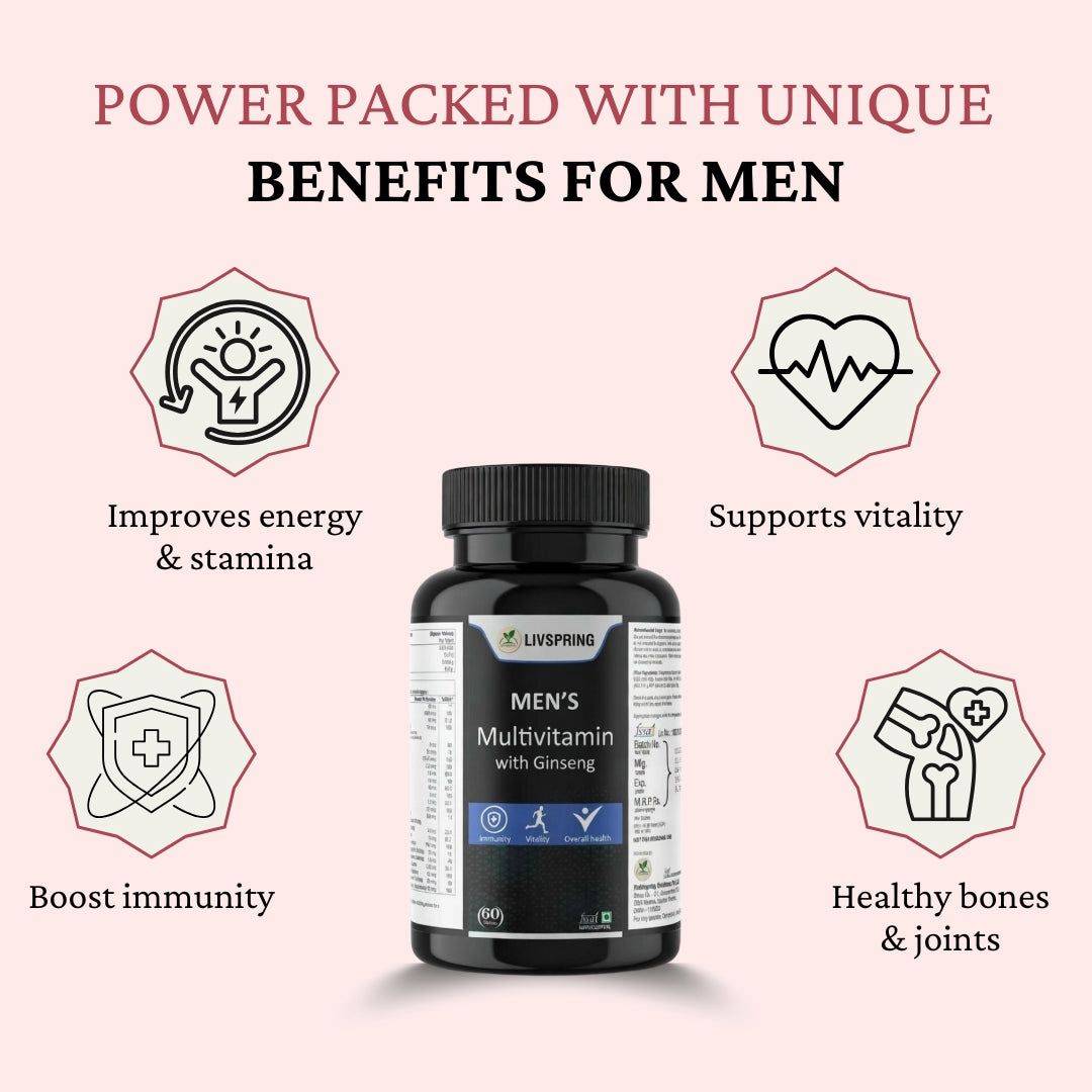  LIVSPRING Men's Multivitamin in New Delhi VIHAAN HOMOEOPATHIC CLINIC BK 1 32 AGF EAST SHALIMARBAGH NEAR FORTIS HOSPITAL