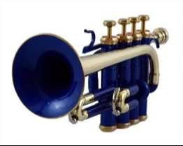 High-quality Piccolo Trumpet Brass with a shiny finish, showcasing its valves and mouthpiece, located in Meerut. - Image 2